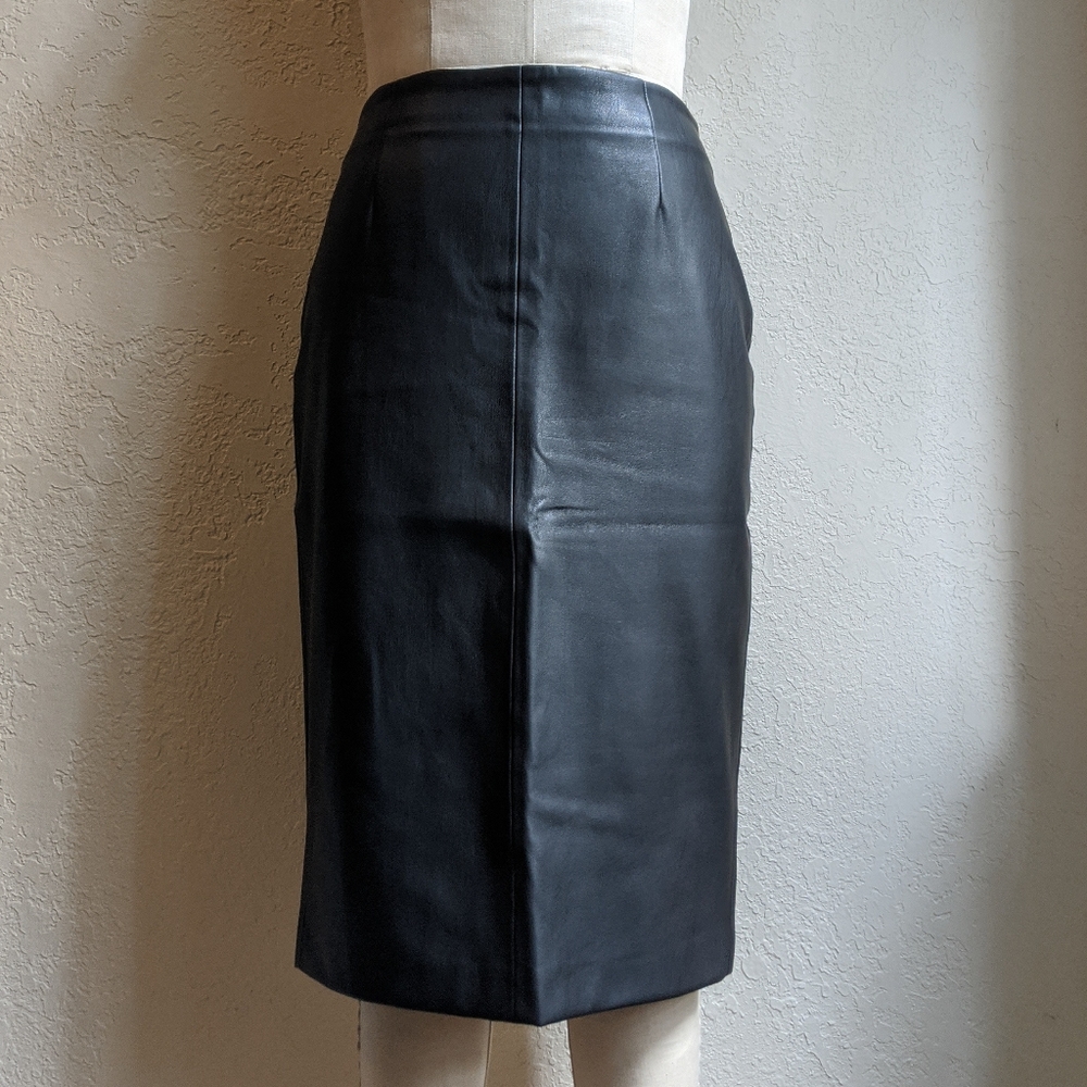 Pleather Pencil Skirt